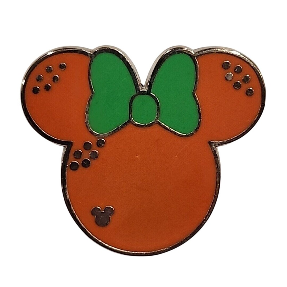 Disney Pin Snow White and the Seven Dwarfs Happy 53400 Minnie Head Orange Green